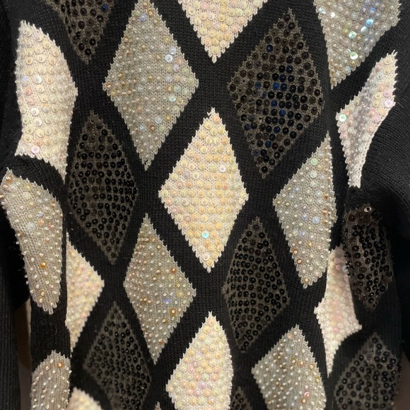 Alfred Dunner sequin sweater large - Picture 5 of 8